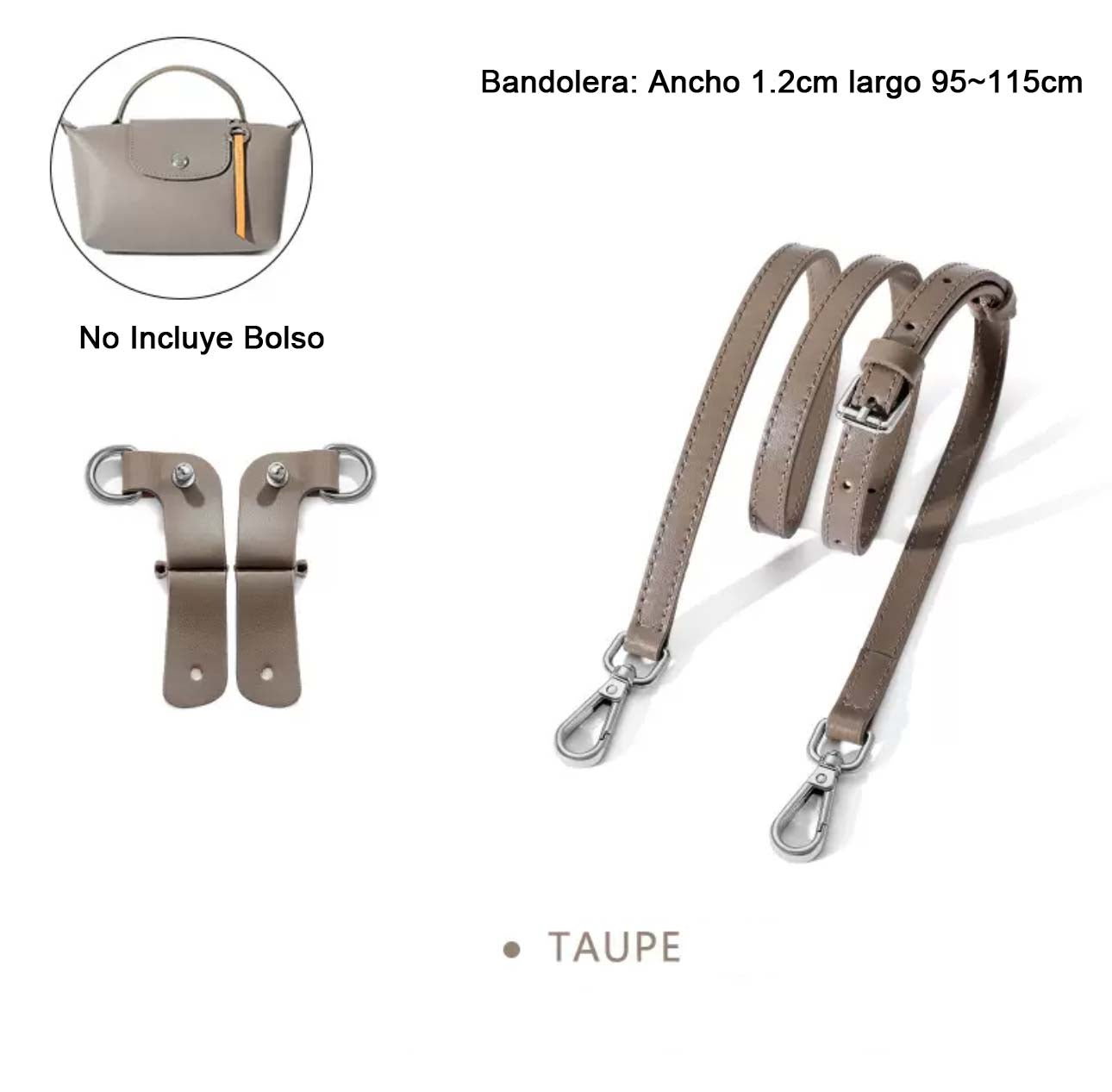Correa de Bolso TAUPE - LUXEACCESSORY