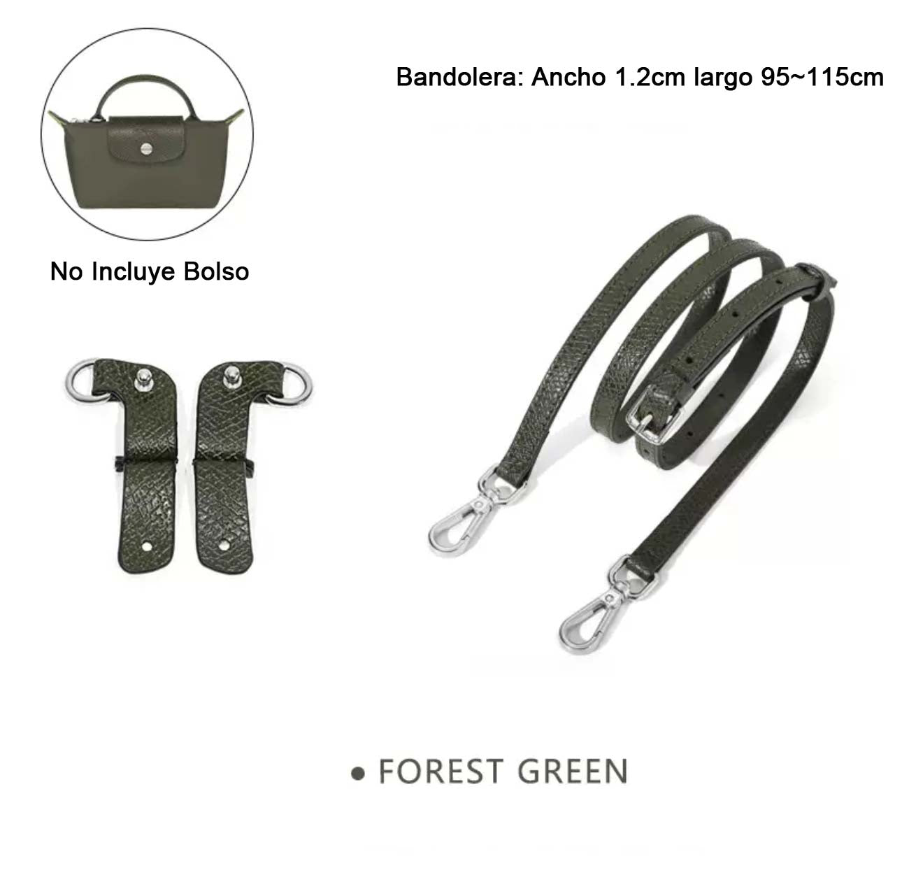 Correa de Bolso Forest Green - LUXEACCESSORY