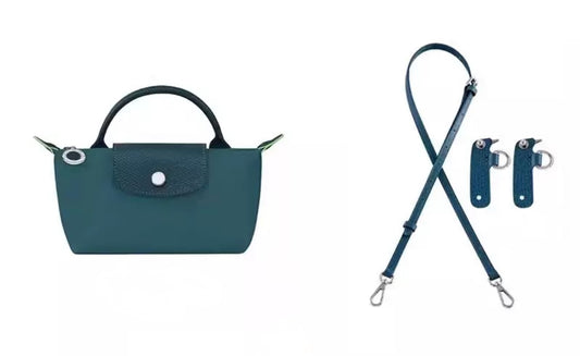 Versión Mejorada - Correa De Bolso Azul Pavon