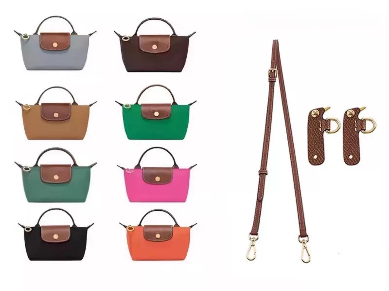 1• Versión Mejorada - Correa De Bolso Clásico Marrón - LUXEACCESSORY