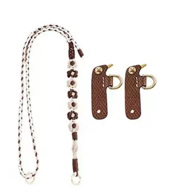 Colección Especial - Correa De Flores Marron - LUXEACCESSORY