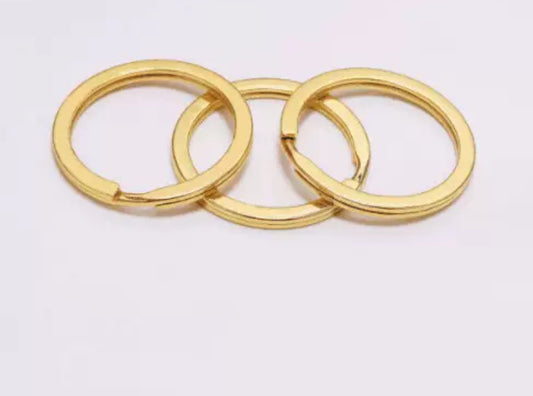 Anilla Para Llavero Dorado